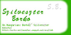 szilveszter borko business card